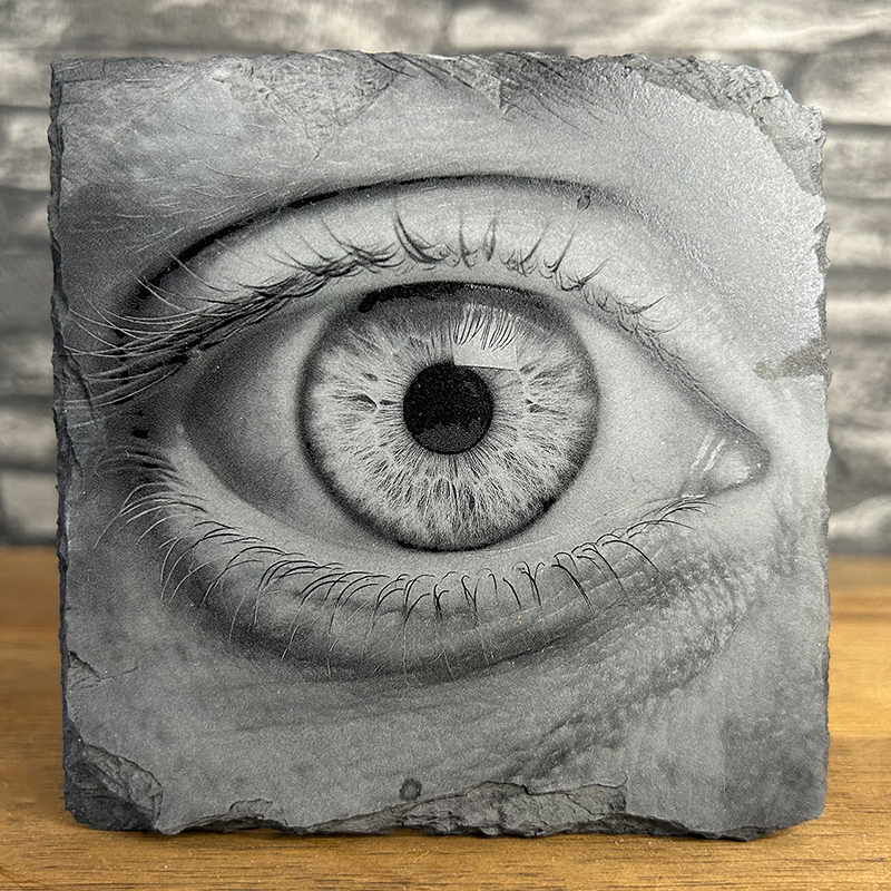 Engraved on Black Slate