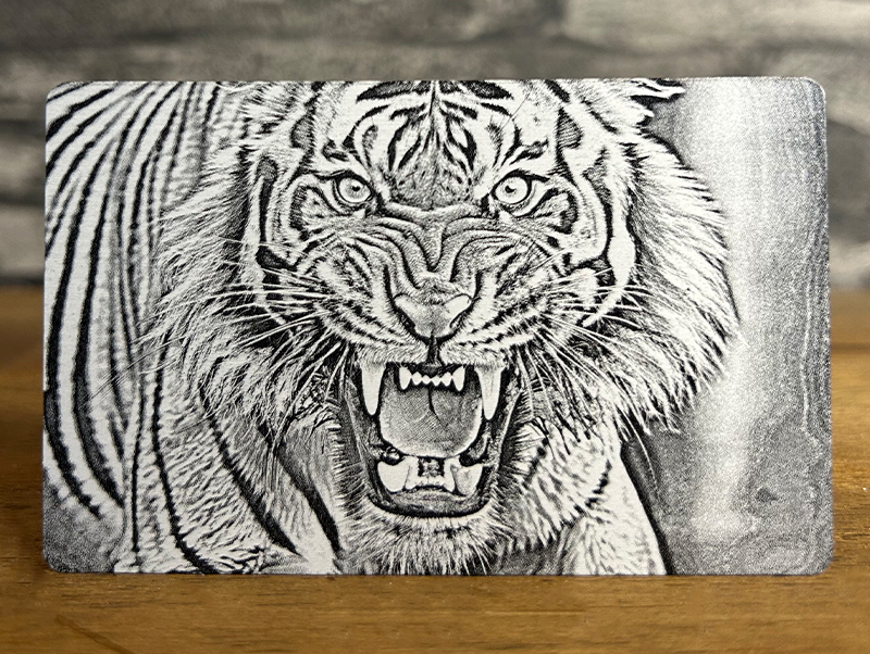 Engraved on Anodized Aluminum