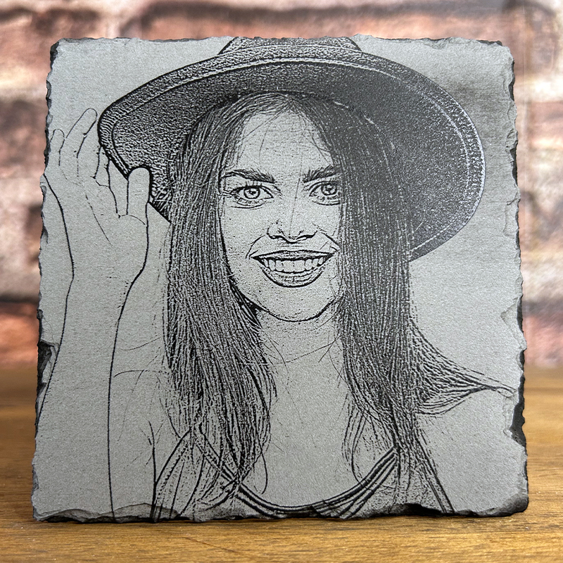 Engraved on Black Slate